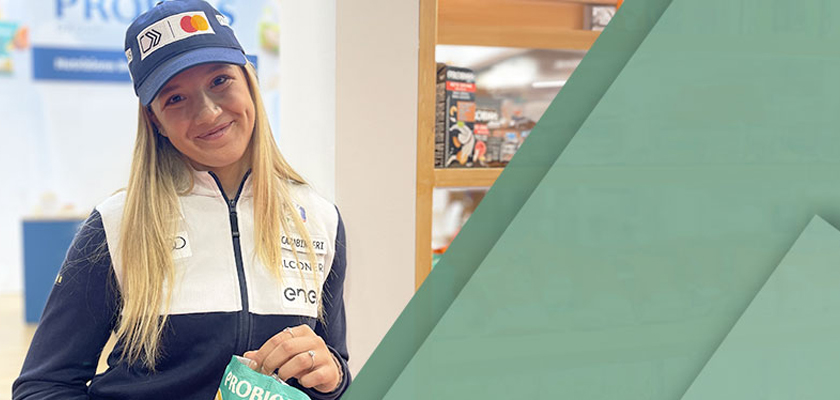 Probios Hits the Slopes with Giorgia Collomb