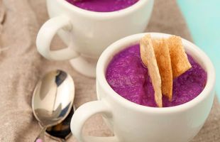 Purple Cabbage, Apple and Yogurt Soup