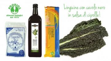 Linguine con Cavolo Nero in Salsa di Cipolle