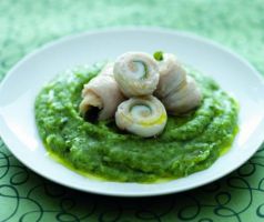 Involtini di Sogliola alla Salvia con Purè al Tarassaco