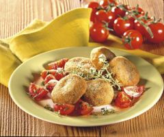 Polpette di Melanzane con Pomodori al Timo