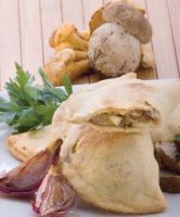 Panzerotti with Mushrooms and Casera Cheese