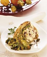 Escarole Stuffed with Mozzarella and Olives