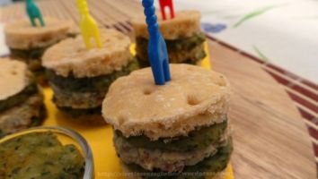 Mini Hamburger Vegetariano con Crema di Basilico - Panito