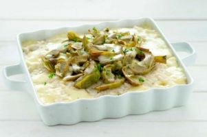 Sicilian Timbale of Rice with Artichokes and Cheese