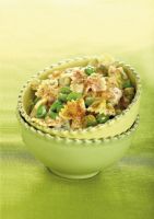 Farfalle Pasta with Fresh Fava Beans and Basil Sauce