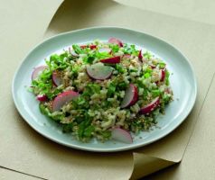 Rice Salad with Arugula and Radishes