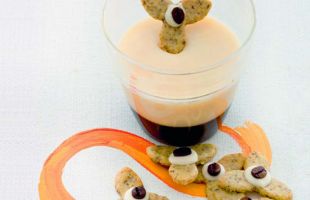 Crema di Caffè e Cioccolato Bianco con Biscottini