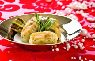 Baked Croquette with Artichokes and Herbs