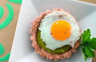 Savory Spelt Tarts with Broccoli and Quail Eggs 