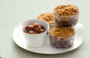Chestnuts Crumble with Vanilla
