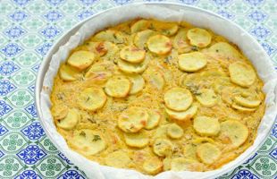 Frittata di Ceci e Topinambur