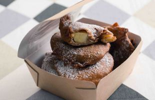 Apple Fritters with Chestnut Batter