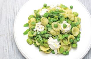 Orecchiette con Verdure Primaverili e Stracciatella