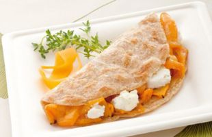 Paratha con Zucca alle Spezie e Formaggio di Capra