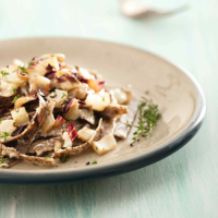 Pizzoccheri con topinambur e radicchio