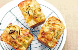 Mini Plumcake con Sedano Rapa, Porri e Taleggio