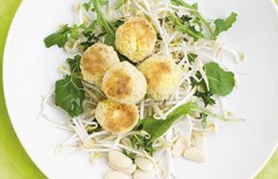 Balls of Rice and Beans with Tumeric and Coriander