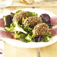 Polpette di grano saraceno e borlotti