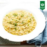 Risotto with four citrus fruits and dill