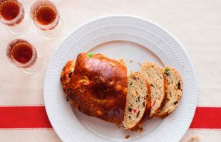 Stollen di Farro e Quinoa con Uvetta e Canditi