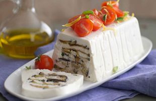 Eggplant, Ricotta Cheese and Cherry Tomato Pie