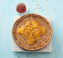 Frangipani Cake with Orange and Pink Pepper