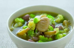 Zuppa di Castagne, Fagioli Borlotti e Broccoli